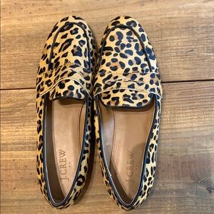 J. Crew leopard loafers. 8